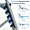 Goplus Outdoor Beach Lounge Chair Folding Chaise Lounge with Pillow Blue\Blue&Green\Black\Grey\Turquoise\Pink\Beige\Light Pink